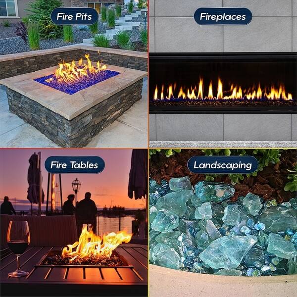 Shop Fire Glass Diamond Blends Indoor And Outdoor Fire Pits Or