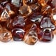 preview thumbnail 12 of 11, Fire Glass Diamond Blends | Indoor and Outdoor Fire Pits or Fireplaces | 10 Pounds 1 Inch - Fiery Sunset