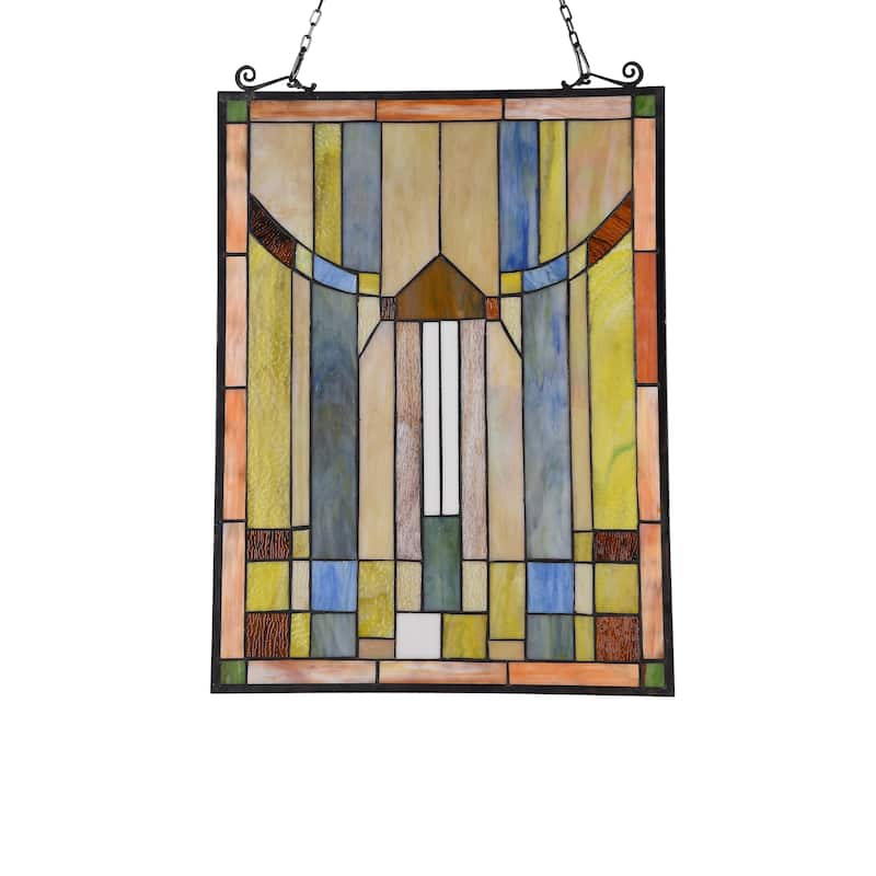 Gracewood Hollow Haggar Mission-style Window Panel Suncatcher