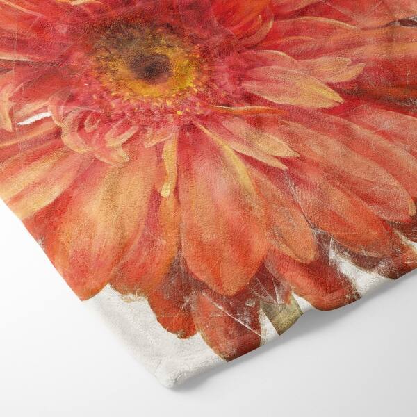 Designart Vivid Red Daisy Floral Botanical Throw Blanket 71x59 On Sale Overstock 29846524