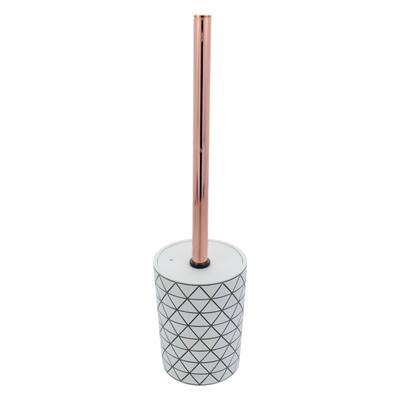 Toilet Brush And Holder Differnz Pastille White And Copper
