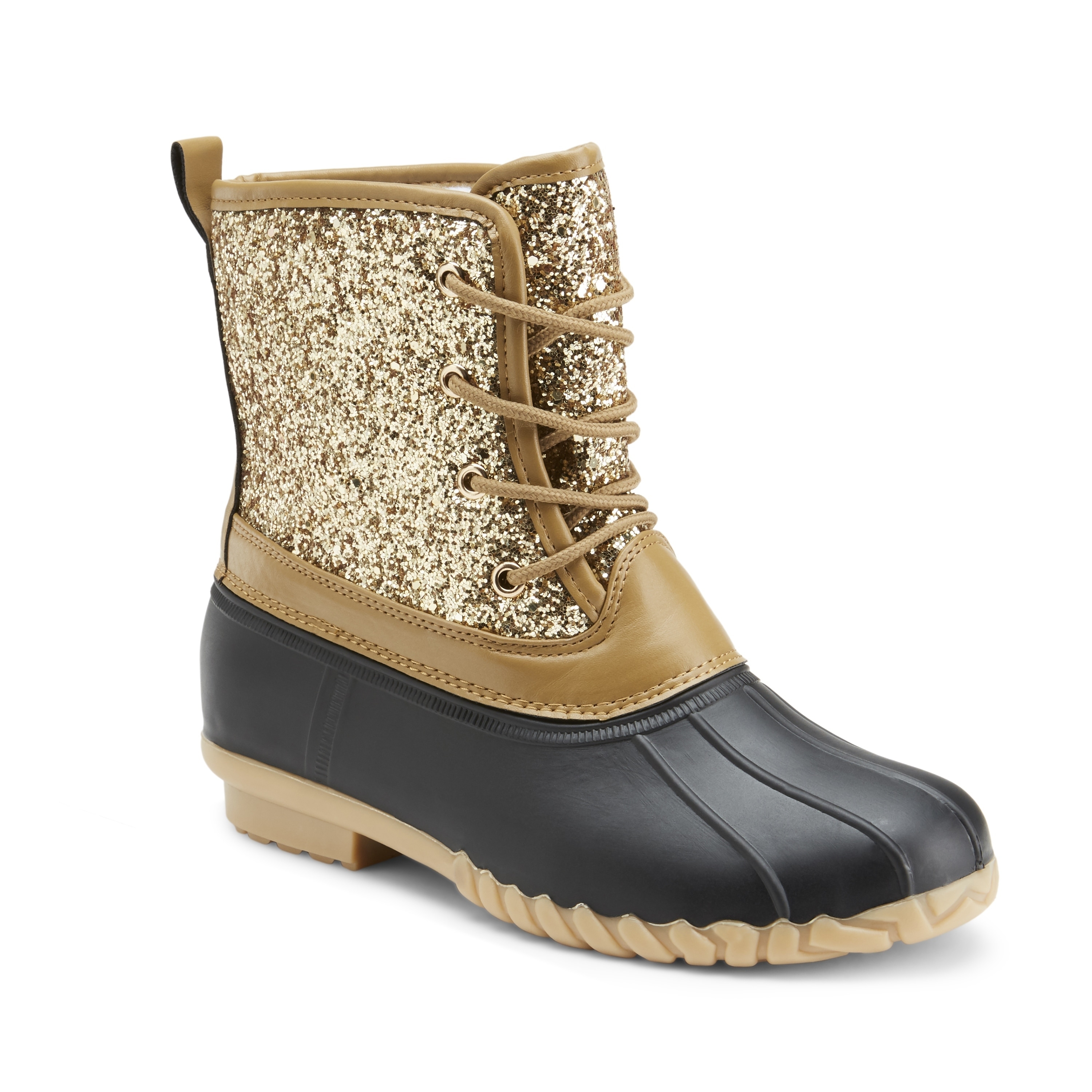 olivia miller glitter duck boots