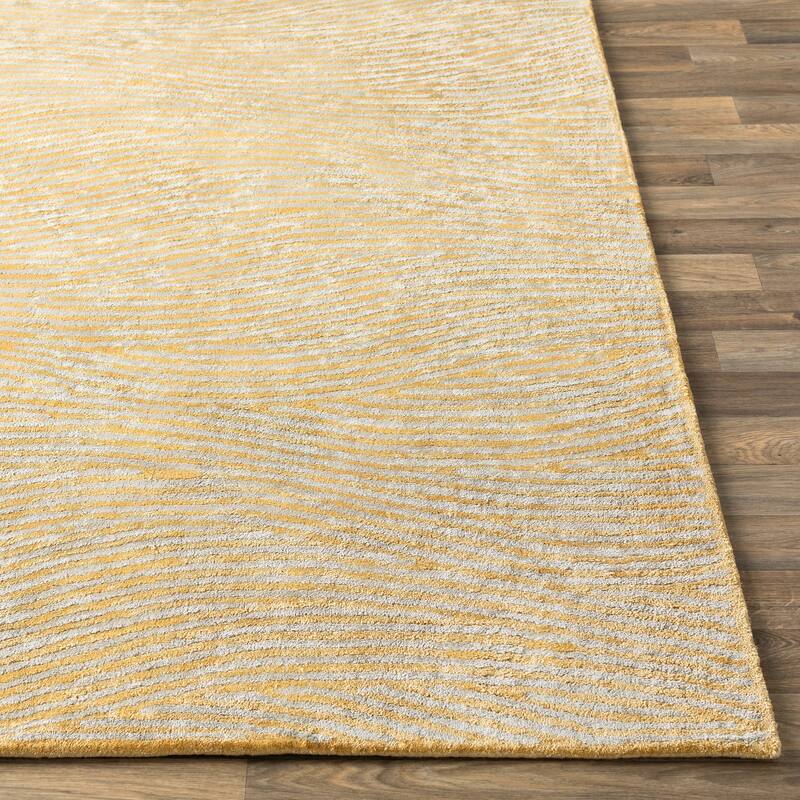 Bristow Handmade Modern Waves Viscose Area Rug