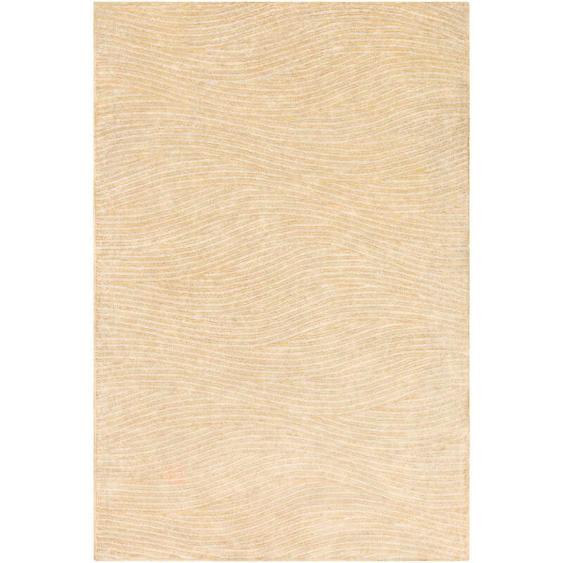 Bristow Handmade Modern Waves Viscose Area Rug