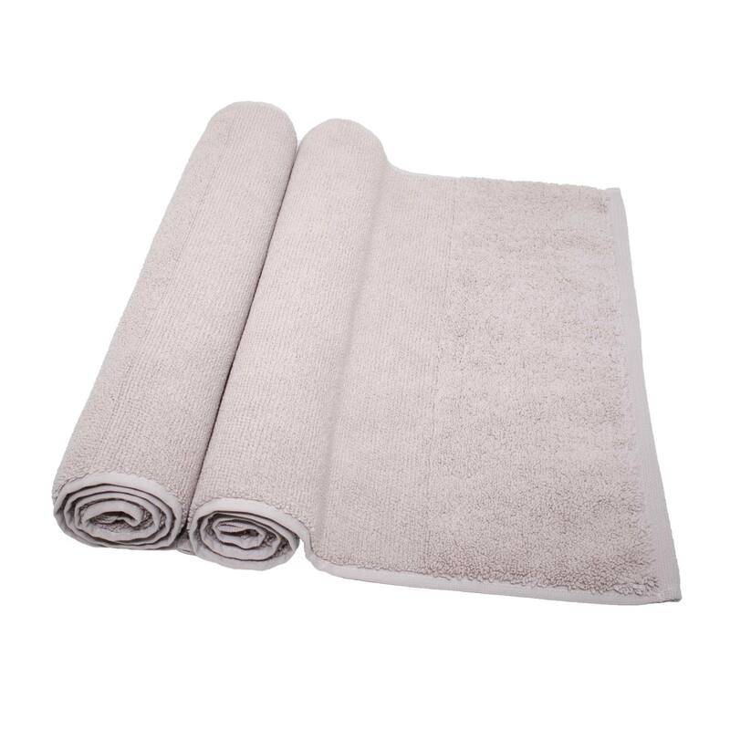Porch & Den Meacham Turkish Cotton Bathmat Towel (Pack of 2) - Smoked Mauve