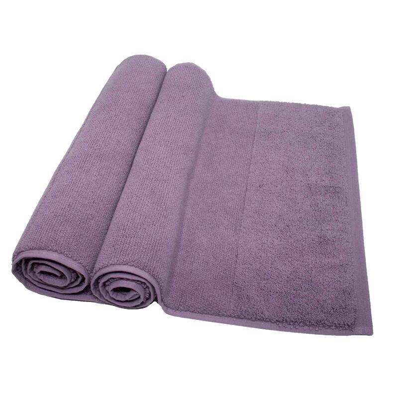 Porch & Den Meacham Turkish Cotton Bathmat Towel (Pack of 2) - Heather