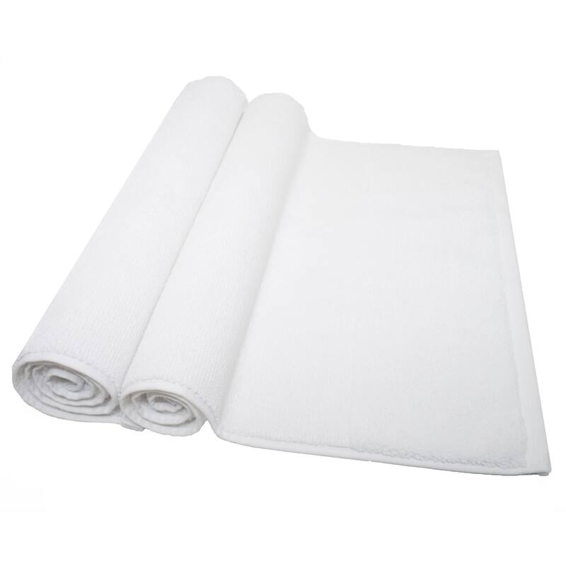 Porch & Den Meacham Turkish Cotton Bathmat Towel (Pack of 2) - White