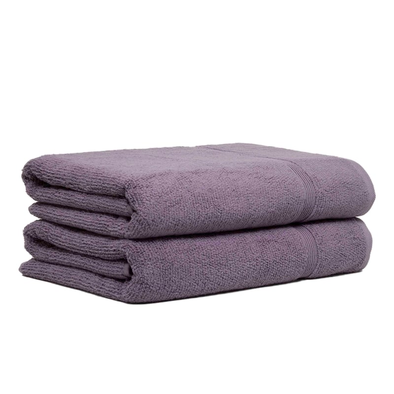 Porch & Den Meacham Turkish Cotton Bath Towel (Pack of 2) - Heather