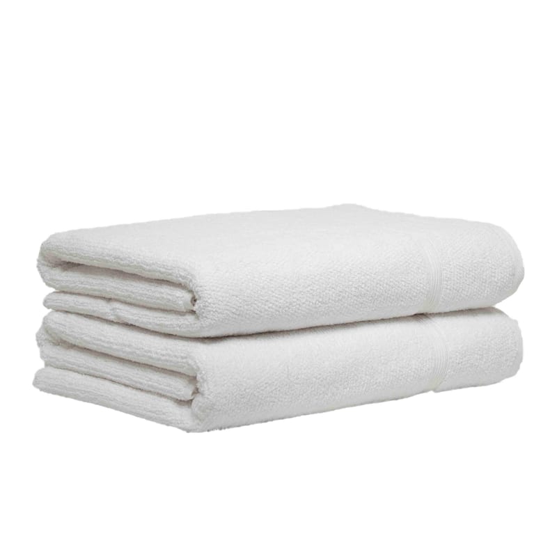 Porch & Den Meacham Turkish Cotton Bath Towel (Pack of 2) - White