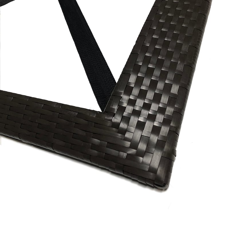 All Weather Wicker Tray Mat Frame (coir doormat not included)