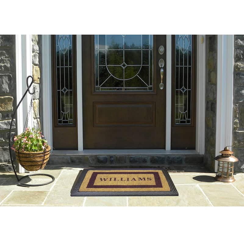 All Weather Wicker Tray Mat Frame (coir doormat not included)
