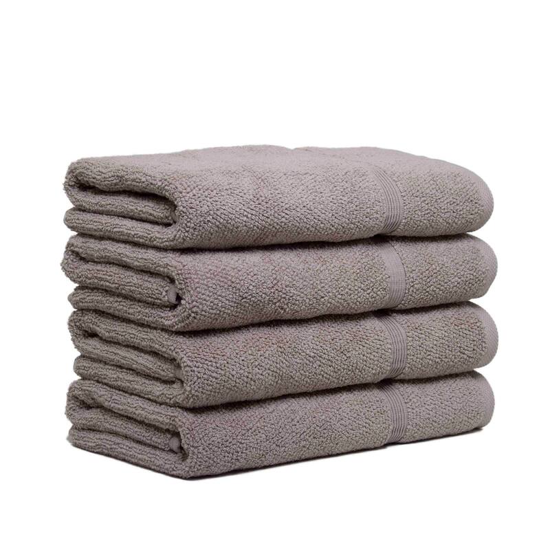 Porch & Den Meacham Turkish Cotton Hand Towel (Pack of 4) - smoked mavue
