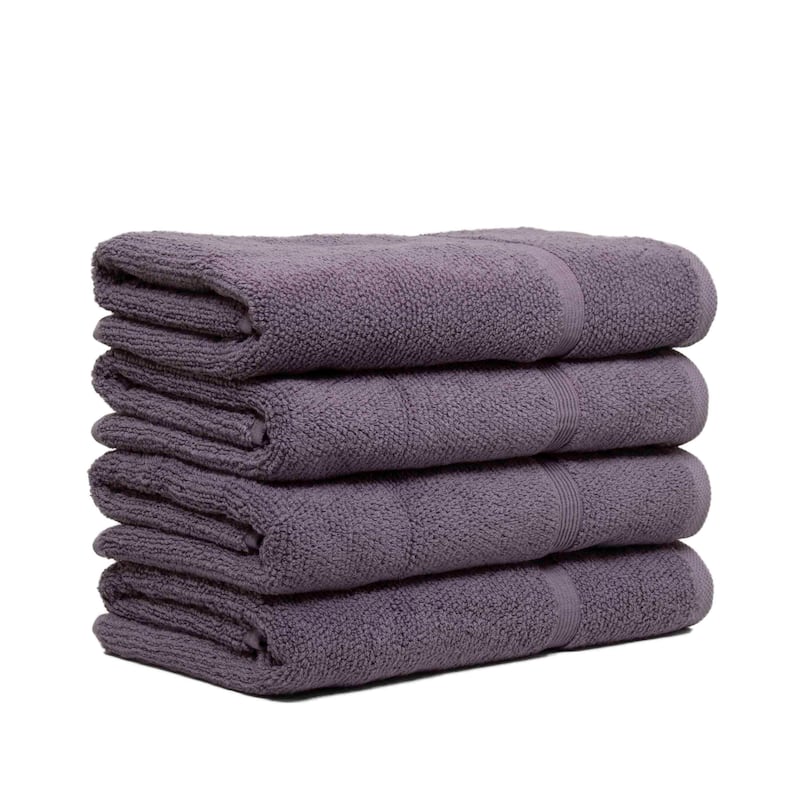 Porch & Den Meacham Turkish Cotton Hand Towel (Pack of 4) - Heather