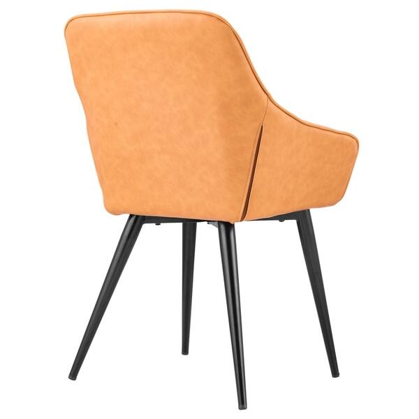 Shop Ovios Dining Chairs Accent Chair Set Of 2 Leather Kitchen