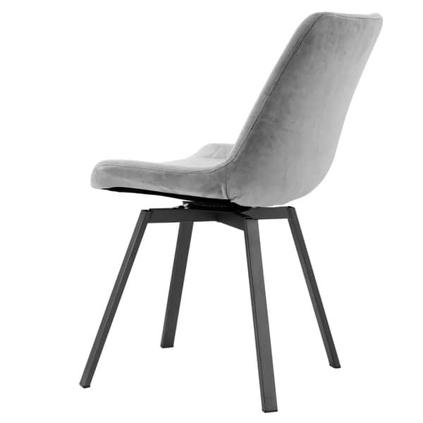 Shop Ovios Dining Chairs Velvet Accent Chair Set Of 2 Swivel