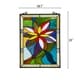 preview thumbnail 2 of 1, Gracewood Hollow Mudimbe Floral Stained Glass Window Panel Suncatcher