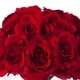 preview thumbnail 9 of 7, Enova Home Artificial 21 Heads Silk Roses Fake Flowers Arrangement in Round Clear Glass Vase with Faux Water for Home Decoration