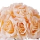 preview thumbnail 5 of 7, Enova Home Artificial 21 Heads Silk Roses Fake Flowers Arrangement in Round Clear Glass Vase with Faux Water for Home Decoration