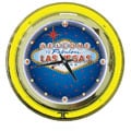 Las Vegas double ring 14 inch Neon Clock