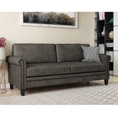 Buchannan faux leather sofa