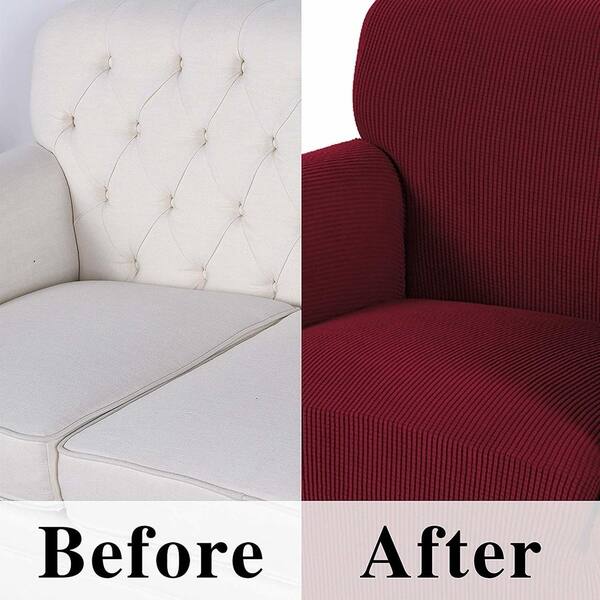 Shop Enova Home High Stretch Loveseat Cover 1 Piece Couch Covers