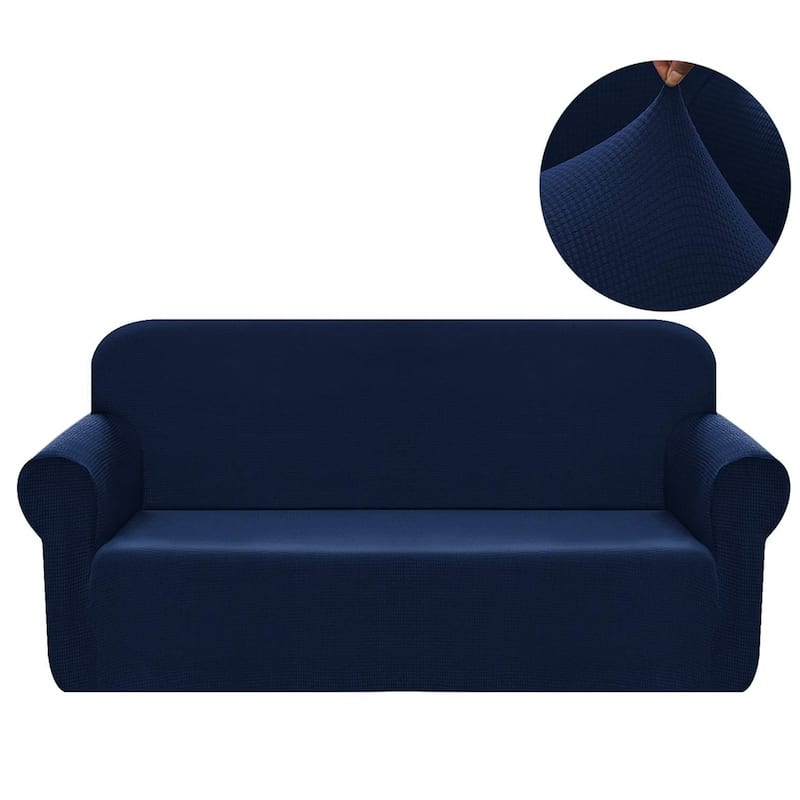 Enova Home High Stretch Loveseat Cover 1 Piece Couch Covers, Lounge Covers for 2 Cushion Couch - N/A