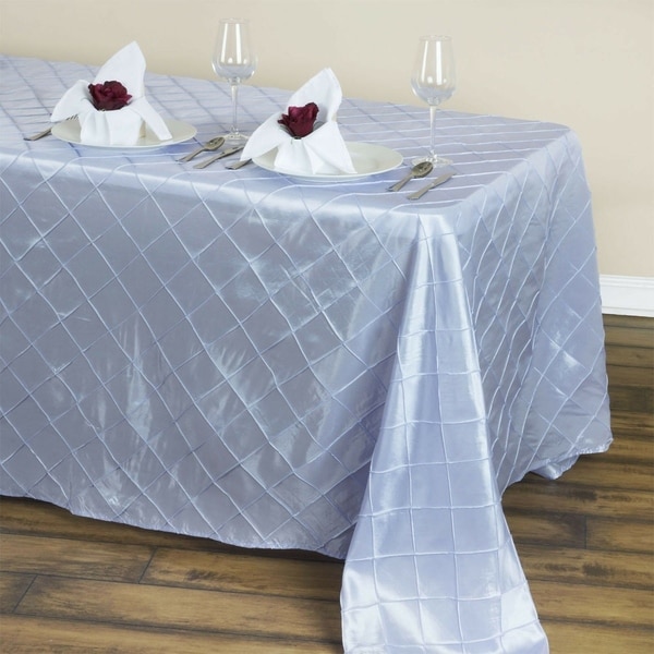 Pintuck Rectangle Tablecloth 90" x 132" Lavender