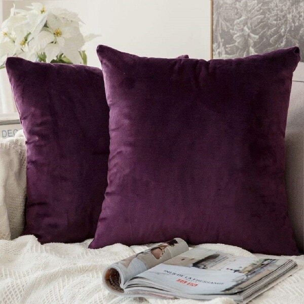 velvet throw pillow covers