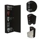 TUHOME Leto wall mounted shoe rack with mirror - Thumbnail 1