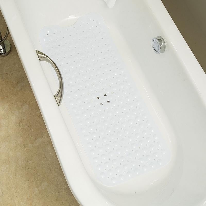 Bath Shower Tub Mat 39x15 Machine Washable Bathtub Mats with Drain Holes,  Suction Cups - Bed Bath & Beyond - 29860626