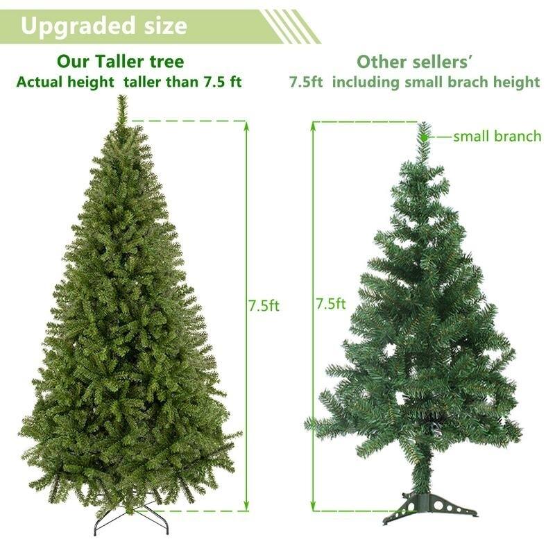 Premium Spruce 1450-branch Hinged 7.5-foot Artificial Christmas Tree