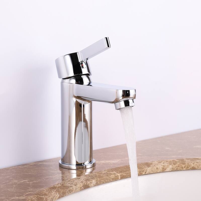 Eviva Silky Single Handle (1 Hole) Chrome Bathroom Sink Faucet