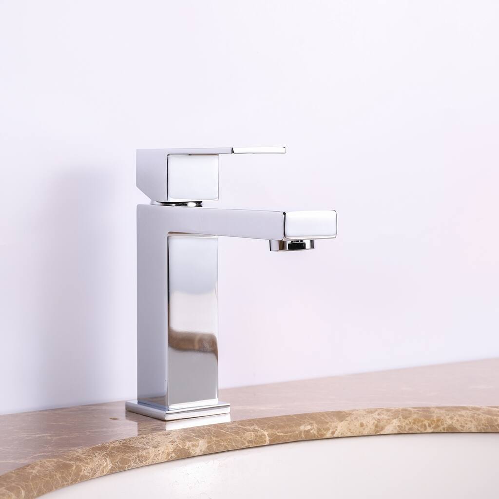 Eviva Ella Single Handle Chrome Bathroom Sink Faucet