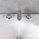 preview thumbnail 4 of 3, Eviva Curvy 2 Handles (3 Holes) Chrome Bathroom Sink Faucet