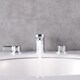 preview thumbnail 3 of 3, Eviva Curvy 2 Handles (3 Holes) Chrome Bathroom Sink Faucet
