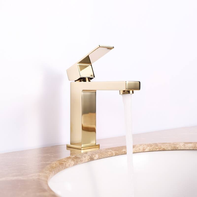 Eviva Ella Single Handle Gold Bathroom Sink Faucet