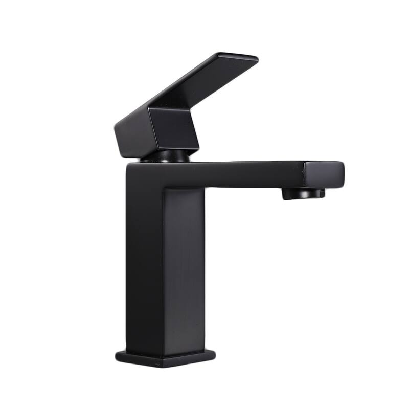 Eviva Ella Single Handle Black Bathroom Sink Faucet
