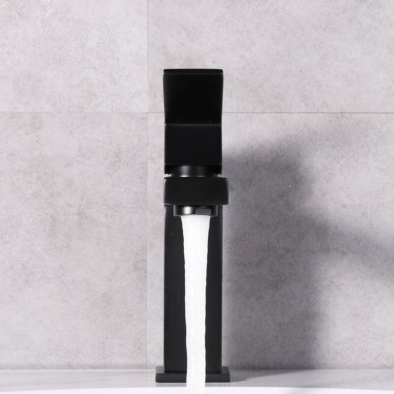 Eviva Ella Single Handle Black Bathroom Sink Faucet