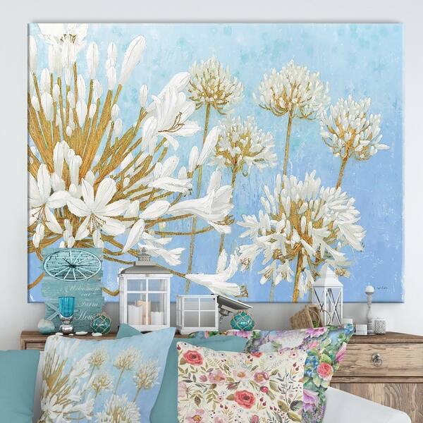 Shop Designart Rw Golden Spring Cottage Canvas Wall Art On