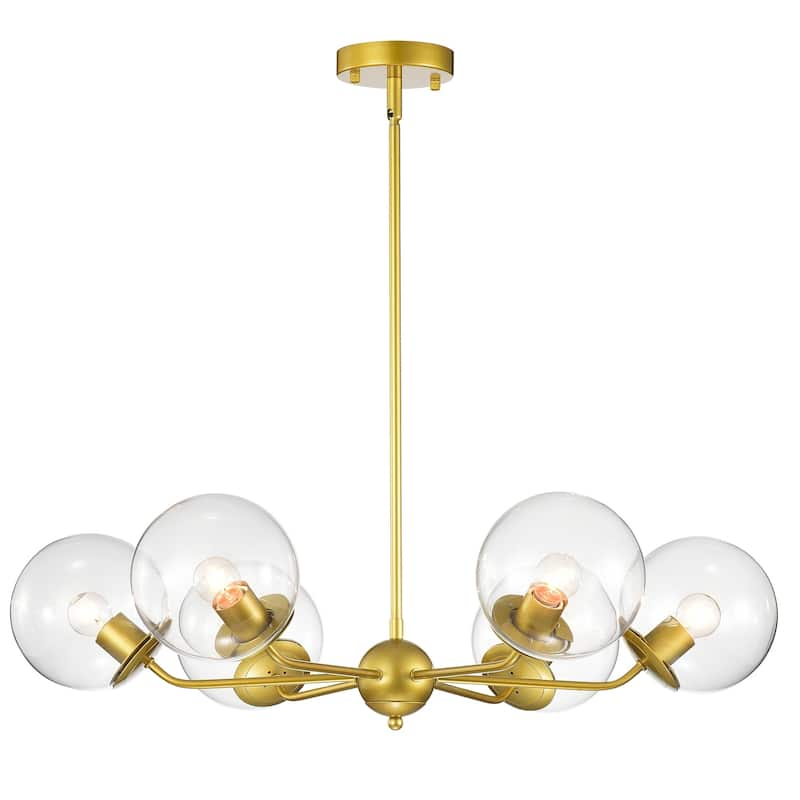 Carson Carrington Ylasryd 6-Light Matte Gold Metal Chandelier