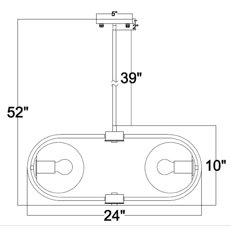 Carson Carrington Yered 4-Light Matte Gold Metal Chandelier