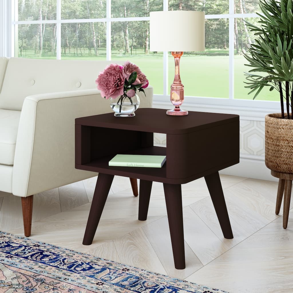 Carson Carrington Jordee Mid Century Modern Wood End Tables (Set of 2)