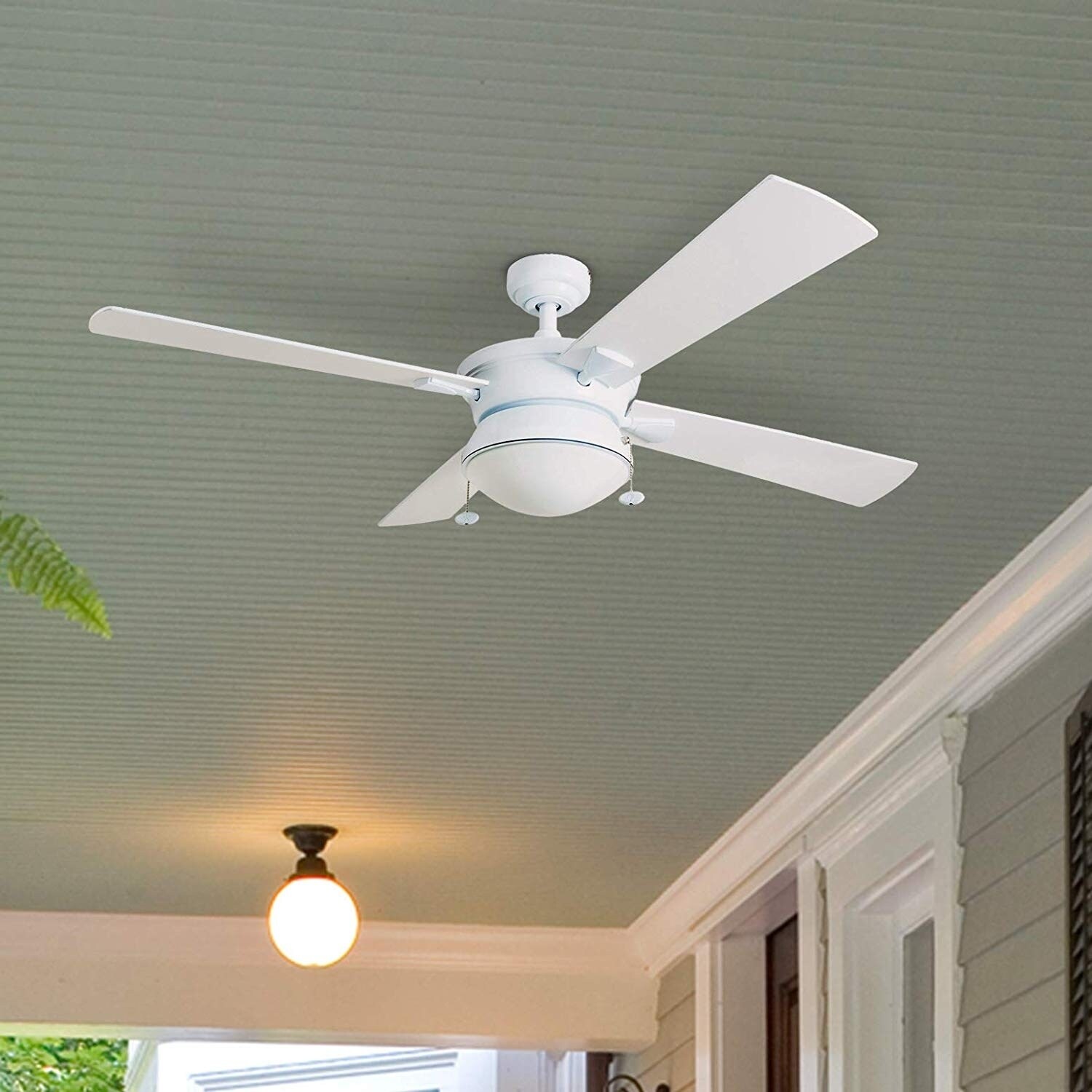 Shop Copper Grove Ayre 52 Inch White Outdoor 4 Blade Ceiling Fan