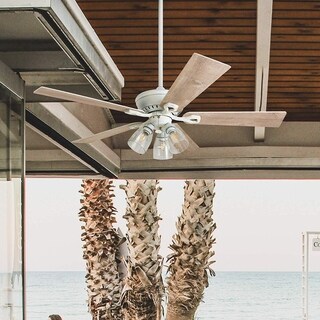 Shop The Gray Barn Grumio Distressed White 52 Inch Ceiling Fan