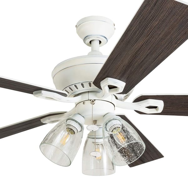 Shop The Gray Barn Grumio Distressed White 52 Inch Ceiling Fan