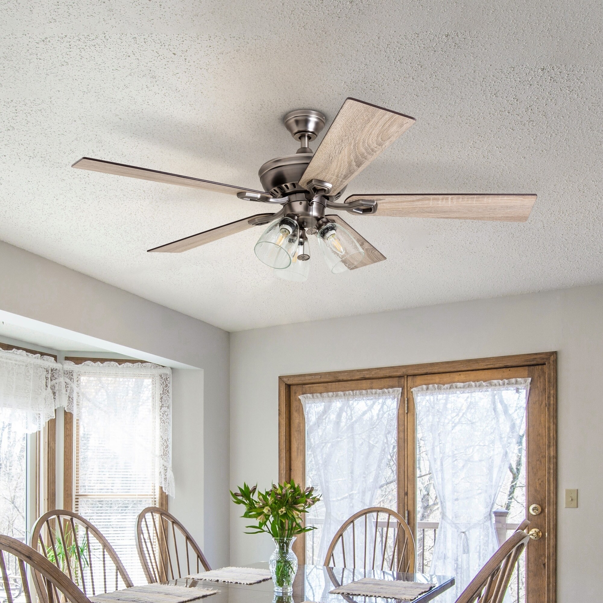 Shop The Gray Barn Grumio Antique Pewter 52 Inch Ceiling Fan With