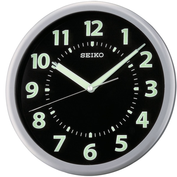 wall clock with luminous hands