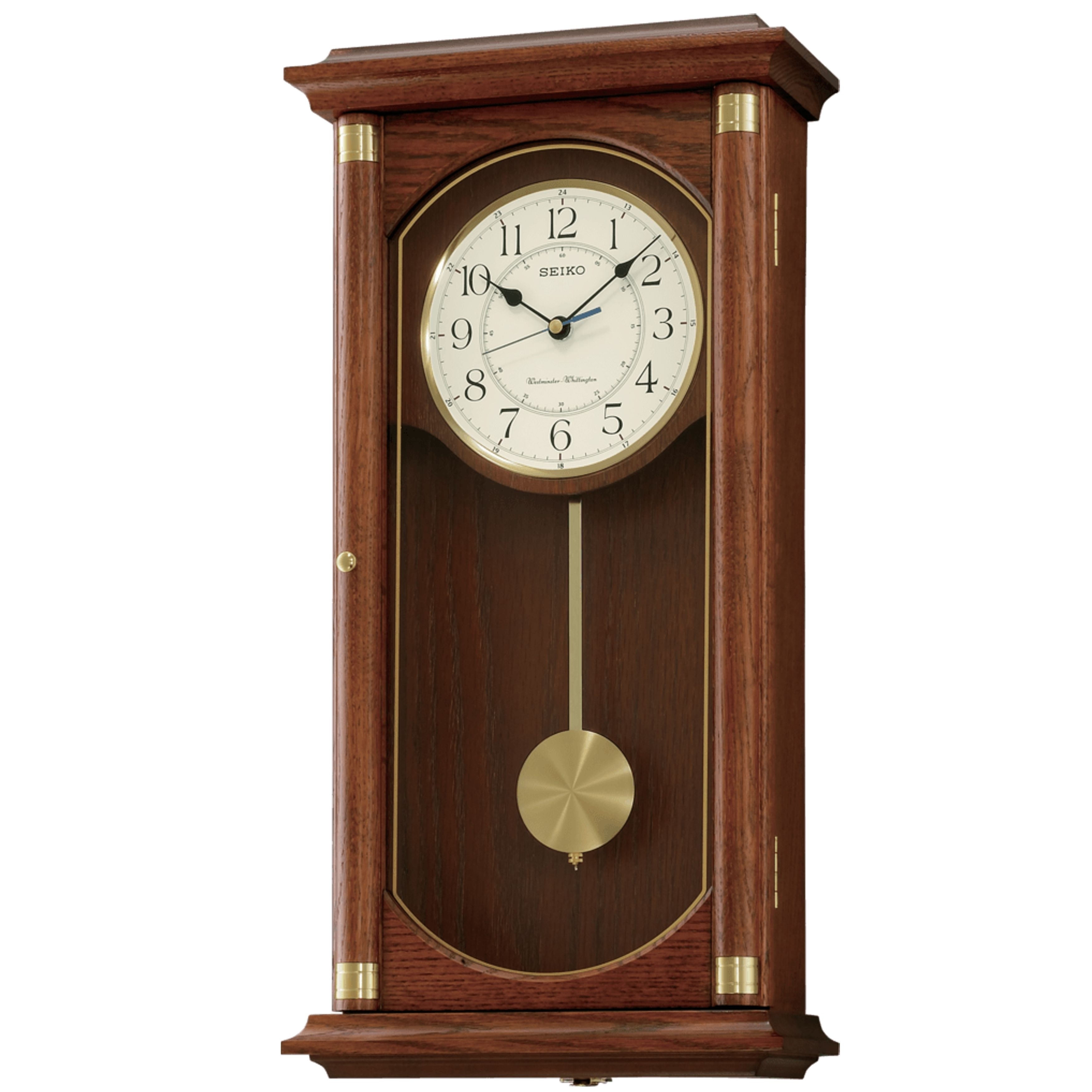 Seiko Rectangular Wall Clock with Pendulum and Dual Chimes - On Sale -  Overstock - 29863271