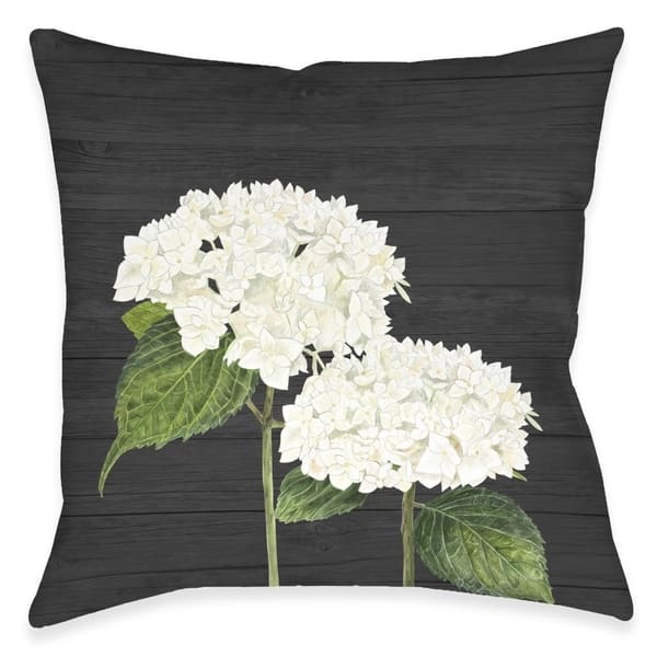 slide 1 of 1, Hydrangea Bunch Outdoor Pillow
