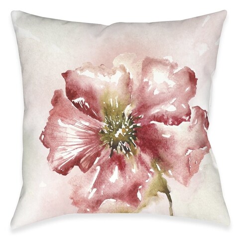 Blushing Floral Outdoor Pillow